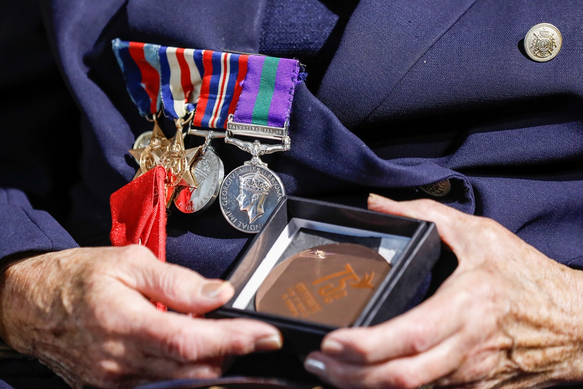 Veterans were rewarded for their fight for freedom during the 75th D-Day anniversary.