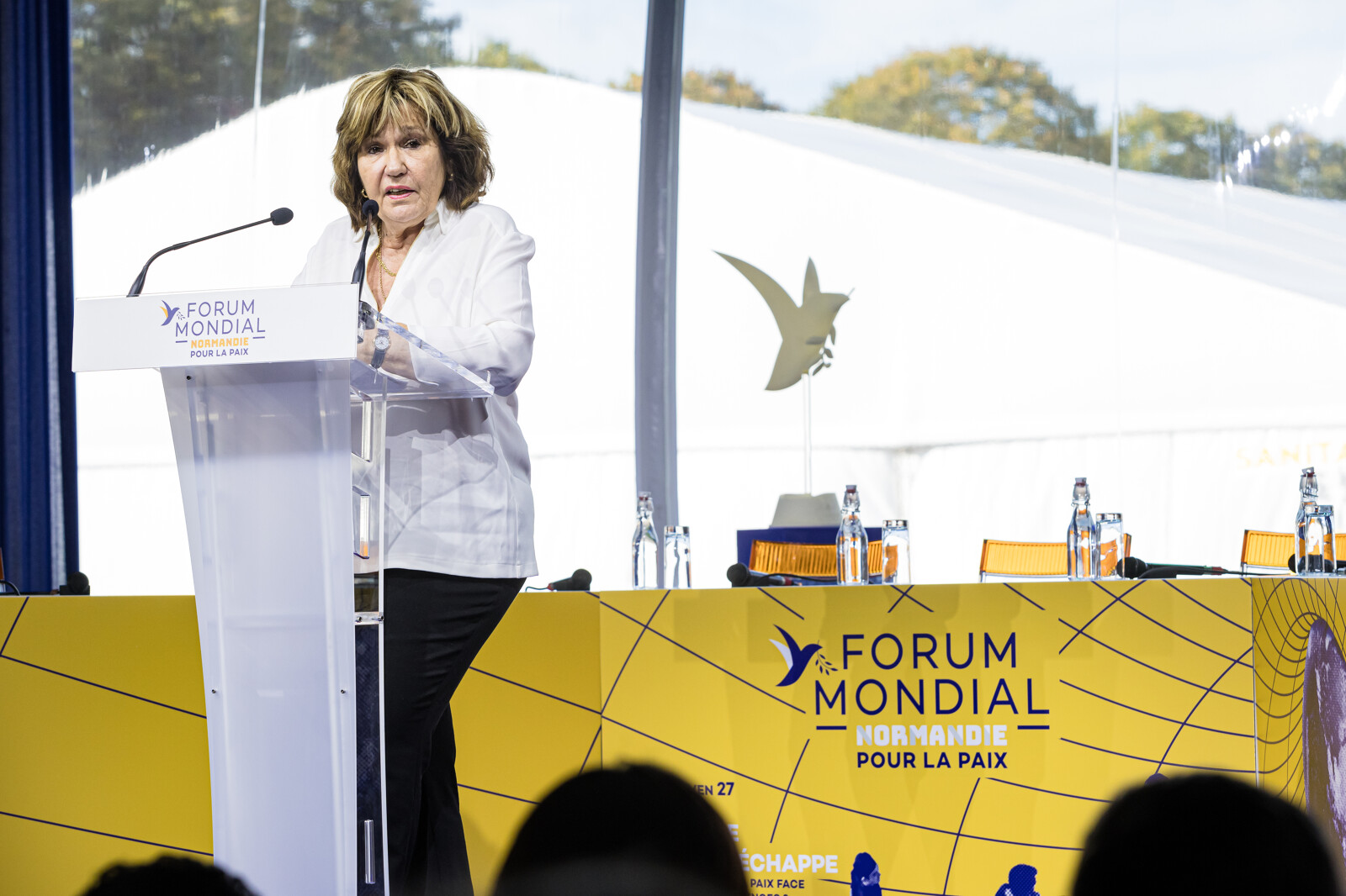 Nicole Gnesotto lors de la conférence "Reprendre la maîtrise du monde"