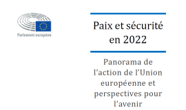 Etude Paix et sécurité 2022 : l'action de l'UE et perspections pour l'avenir