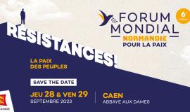 6e Forum mondial Normandie pour la Paix les 28 et 29 septembre 2023