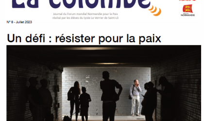Couverture du n°8 du journal des lycéens La Colombe